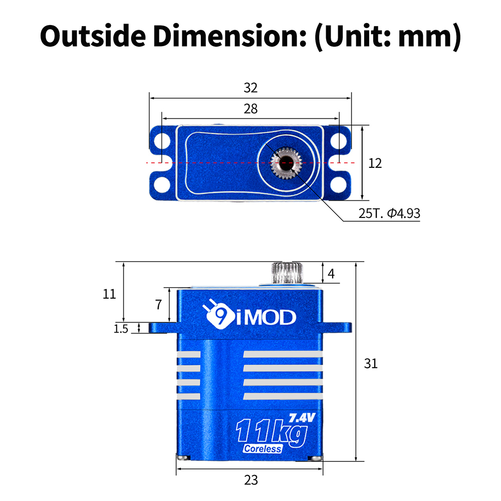 9IMOD Digital Micro Servo 11KG - Rc Helicopter Servo review and price