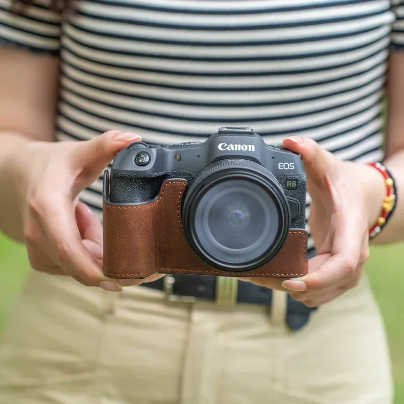 Handmade genuine leather camer - Canon Camera Eos R8 review and price